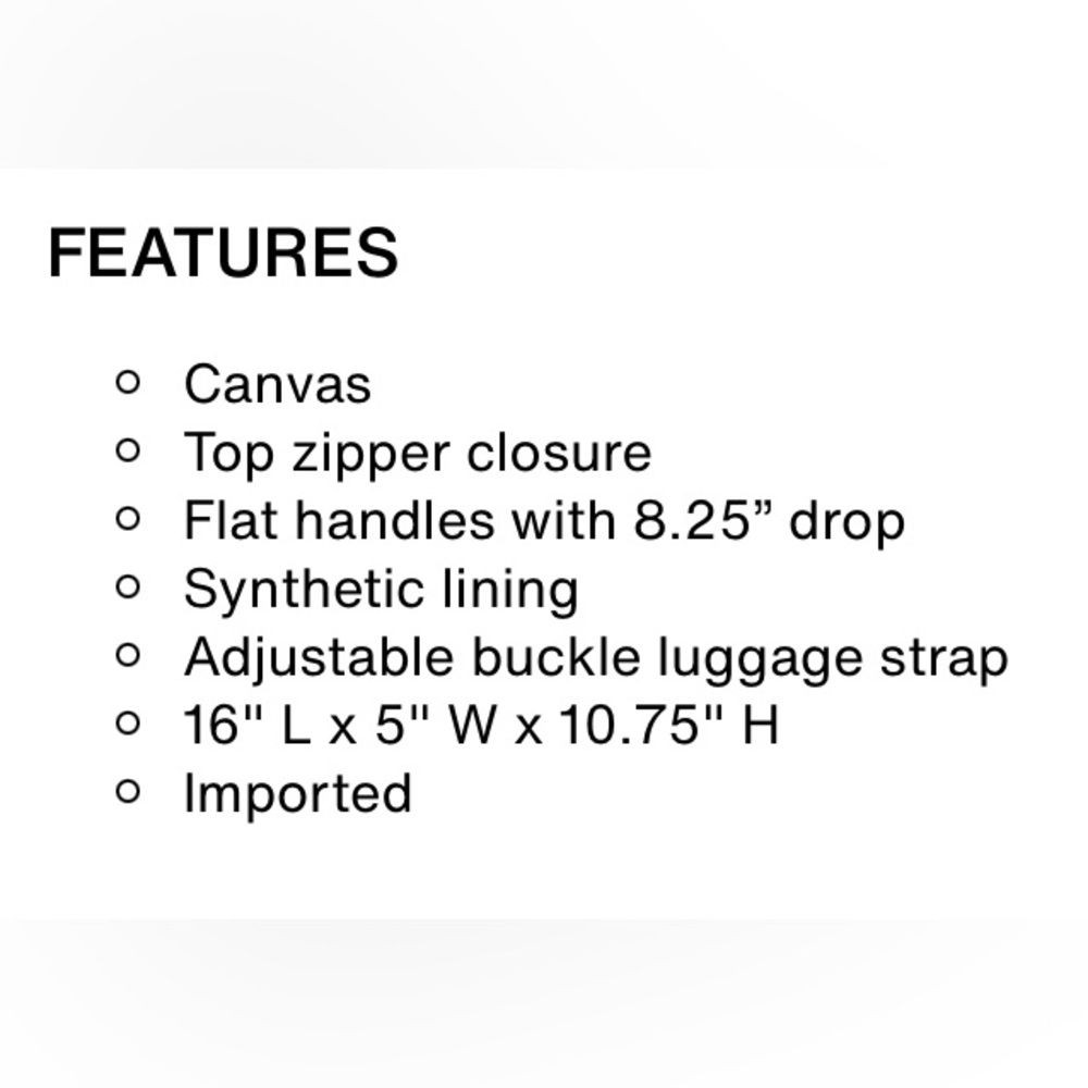 DSW Canvas Travel Tote - New Without Tags - Picture 13 of 13